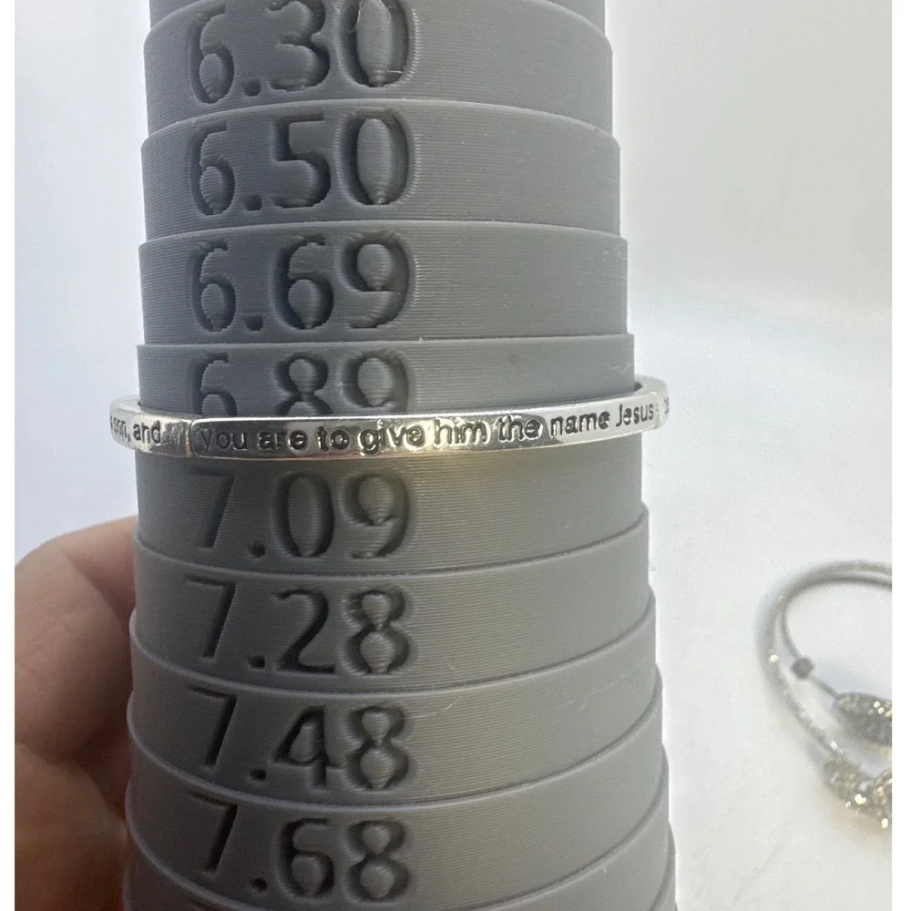 Unbranded Bracelet Set Womens OS Silver Good Religious Scripture Stack 3pc